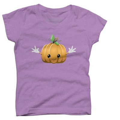 Halloween Pumpkin Monster 6 Girls Graphic T-Shirt - Design By Humans