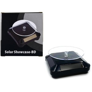 3.5? Solar Rotating Display Stand with Black Base for 1/64 Scale Model Cars - 1 of 4