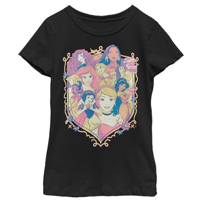 Girl's Disney Collage Emblem T-shirt : Target