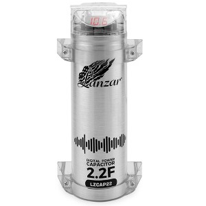 Lanzar 0.2 Farad Digital Power Capacitor - High-Performance Car Audio Accessory with Red Digital Display - 1 of 4