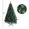 Angel Sar 6FT Christmas Tree, White PVC with 650 Branches, Iron Leg Stand, for Home Holiday Decor - 3 of 4
