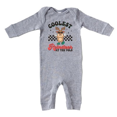 The Juniper Shop Coolest Reindeer At The Pole Baby Romper