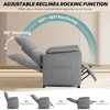 GustoWave Power Recliner Chair with Massage and Heat, Adjustable Single Recliners Sofa, Home Theater Seating ＆Armchair - 3 of 4