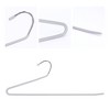 REGALWOVEN Non-Slip Stainless Steel Space Saving Open-Ended Clothes Hangers 10 Pcs - 3 of 4