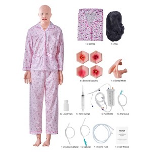 VEVOR Nursing Training Manikin, Male/Female Life Size Demonstration Human Manikin for Nursing Training, Multifunctional Education Teaching Model - 1 of 4