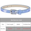 INSPIRE CHIC Women's Shinny Sparkly Bling Extra Thin Skinny PU Leather Waist Belts 1 Pc - 4 of 4