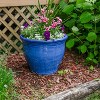 Sunnydaze Studio Outdoor/Indoor UV- and Frost-Resistant Ceramic Flower Pot Planter with Drainage Holes - 4 of 4