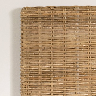 Prairie Queen Natural Rattan and Wood Headboard
