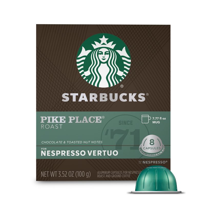 Starbucks by Nespresso Vertuo Line Pike Place Roast , 1 of 9