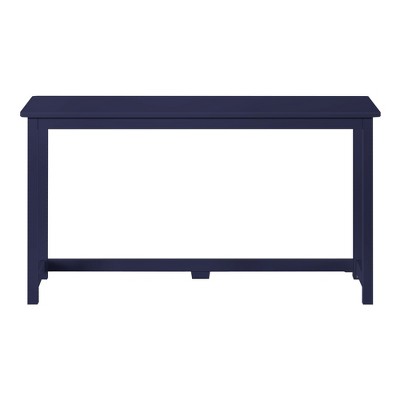 Max & Lily 55" Blue Solid Wood Corner Desk