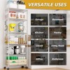 Karl Home Heavy Duty Storage Metal Adjustable Shelves 72.83inch H Wire Shelving Unit With Wheels 1020LBS NSF - 4 of 4