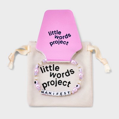 Little Words Project Manifest Beaded Bracelet - Purple