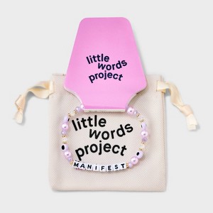 Little Words Project Manifest Beaded Bracelet - Purple - 1 of 4