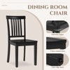 Set of 2 Wooden Windsor Dining Chairs with Spindle High Back, Farmhouse Side Chairs for Kitchen or Dining Room - 4 of 4