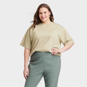 Women's Oversized Short Sleeve T-Shirt - A New Day™ - 1 of 3