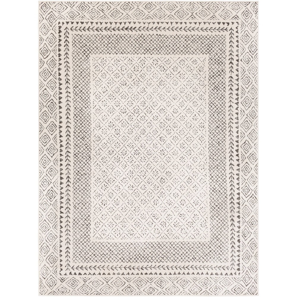 Photos - Area Rug Livabliss 5'3"x7'3" Devonshire Global Rugs Cream: Medium Pile, Stain & Fade-Resistant, Traditional Style