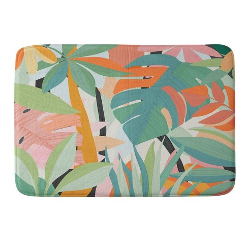 Deny Designs El Buen Limon Tropical Forest Memory Foam Bath Rug ...