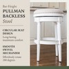 Maven Lane Pullman Backless Swivel Fabric Bar Height Bar Stool - 4 of 4