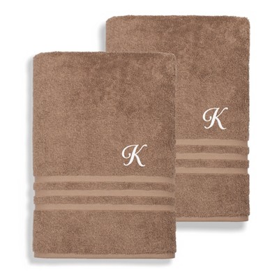Linum Home Textiles 100% Turkish Cotton 2PC Denzi Bath Sheet Set