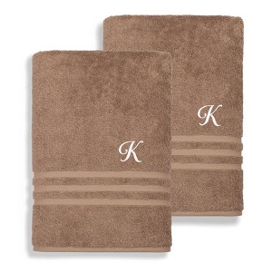 Linum Home Textiles 100% Turkish Cotton 2PC Denzi Bath Towel Set - 1 of 1