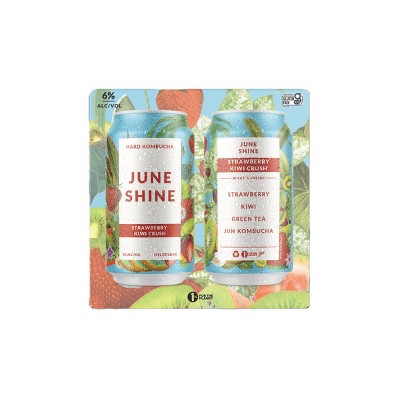 JuneShine Strawberry Kiwi Crush - 4pk/12 fl oz Cans