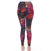 Women's Super Soft Tropical Printed Leggings - White Mark - 4 of 4