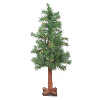 Northlight 3' Prelit Artificial Christmas Tree Medium Woodland Alpine - Clear Lights