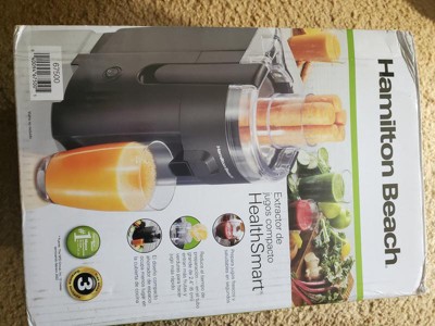 Hamilton Beach - HealthSmart Compact Juice Extractor - Black