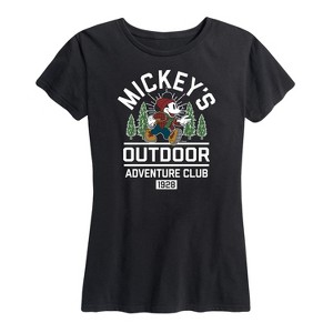 Women's - Disney - Mickeys Outdoor Adventure Club Short Sleeve Graphic T-Shirt - 1 of 4