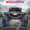 24V 2 Seaters Kids Ride on UTV with Remote Control, Extra Large EVA Wheels & Wide Seat for Big Kids, Full-Metal Suspension, Music, LED Lights - 3 of 4