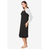 Dreams & Co. Plus Size Baseball Sleepshirt - 4 of 4