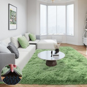 3x5ft Fluffy Area Rugs for Living Room Bedroom, Soft Shag Kids Rug Small Carpet Home Decor - 1 of 4