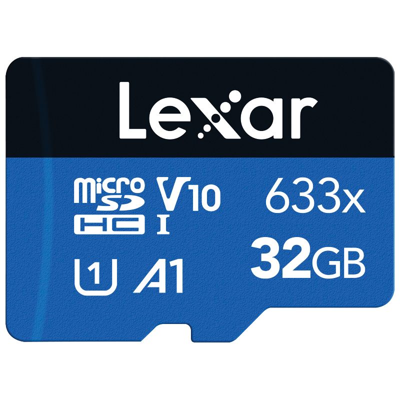 Lexar® High-Performance BLUE Series 32 GB 633x UHS-I microSDHC™ Memory Cards with SD Adapter, 2 Pack, 2 of 6