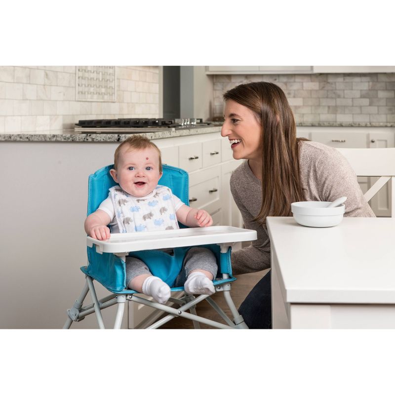 Regalo My Portable High Chair with Tray - Aqua, 2 of 5