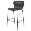 Faux Rattan and Metal Bar Stools (Set of 2), Sleek and Durable Design for Kitchen or Home Bar - 3 of 4