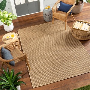 Hauteloom Zeta Faux Jute Outdoor Rug - 1 of 4