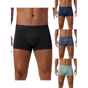 INSPIRE CHIC Men's 4 Pack Underwear Soft Solid Color Basic Boxer Briefs - 1 of 4