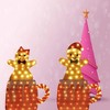 Set of Two Light Up Gingerbread Men in Holiday Mugs Christmas Decoration 40" & 42" Tall - 4 of 4