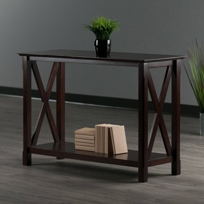 Cappuccino Elegance 45" Wood Composite Console Table with Storage