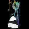 Junior's Design By Humans Panda, Bamboo & the Moon By ikaruz T-Shirt - 2 of 3