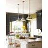 Progress Lighting, Fresnel, 1-Light Pendant, Brushed Nickel, Prismatic Glass Shade - 2 of 4