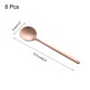 Unique Bargains Stainless Steel Round Head Long Handle Spoon 8 Pcs - 2 of 4