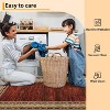Modern Washable Area Rug, Non-Slip Stain Resistant Low Pile Carpet with Border for Living Room, Bedroom & Kitchen - 4 of 4