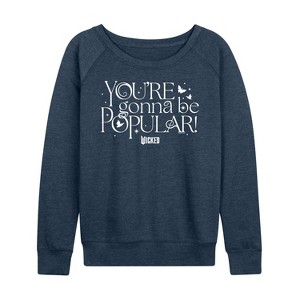 Women's - Wicked - You're Gonna Be Popular Lightweight French Terry Slouchy - 1 of 4