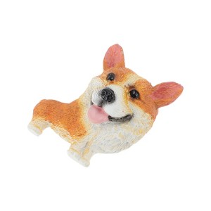 Unique Bargains Decorative Magnets Magnetic Fridge Sticker Irregular Shape Synthetic Resin Orange Red 1Pc - 1 of 3