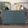 FUFU&GAGA 10 Drawer Horizontal Dresser Wooden Leg Chest of Drawers Choice for Bedroom - 3 of 4
