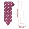 INSPIRE CHIC Men's Polka Dots Classic Pocket Square Tie Sets - 2 of 4