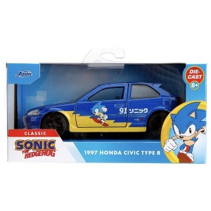 Jada 1997 Honda Civic Type R Classic Sonic The Hedgehog 1:32 - 1 of 4