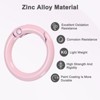 Unique Bargains Metal Spring O Rings Zinc Alloy Durable Multipurpose Lightweight Buckle 5/8 Inch - 2 of 4
