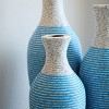 FURNIinspire Decorative Vases 3pcs Living Room Classic Desktop Vas Dining Room Neat Floor Vase Flower Stand Home Decor, Blue, 5.91"*5.91"*28.35" - 4 of 4